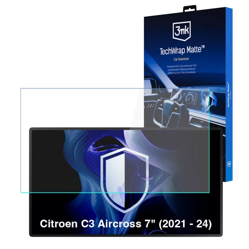 3MK PROTECTION TechWrap Matter pellicola protettiva per display centrale 7 pollici per Citroen C3 Aircross (2021-2024)