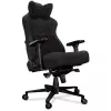 YUMISU 2053 sedia da gaming, rivestimento in tessuto, nero (Y-2053-BB-M)