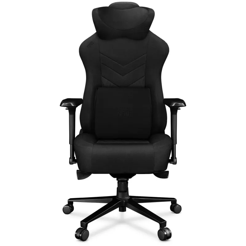 YUMISU 2053 sedia da gaming, rivestimento in tessuto, nero (Y-2053-BB-M)