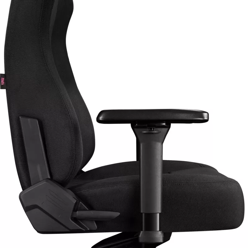 YUMISU 2053 sedia da gaming, rivestimento in tessuto, nero (Y-2053-BB-M)