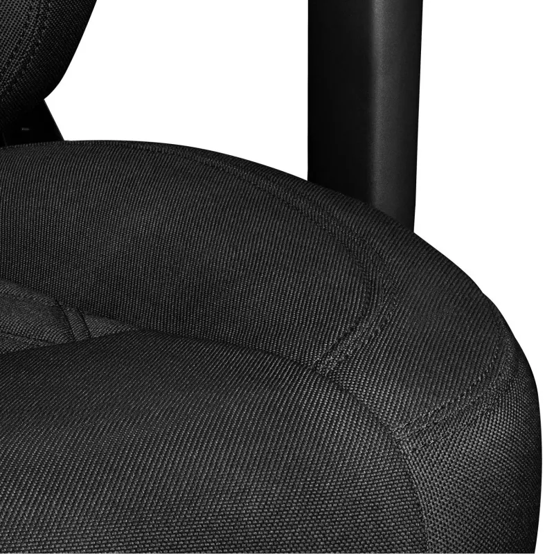YUMISU 2053 sedia da gaming, rivestimento in tessuto, nero (Y-2053-BB-M)