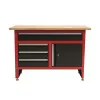 AWTOOLS banco da lavoro con 4 cassetti 120x60x85 cm grigio/blu
