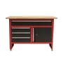 AWTOOLS banco da lavoro con 4 cassetti 120x60x85 cm grigio/blu