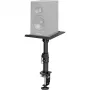 MOZOS MSK10 coppia di supporti per monitor da studio - supporti per diffusori in acciaio regolabili in altezza con pad disaccoppianti, punte da pavimento e gestione dei cavi, 800-1300 mm, portata 20 kg per supporto, nero
