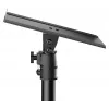 MOZOS MSK10 coppia di supporti per monitor da studio - supporti per diffusori in acciaio regolabili in altezza con pad disaccoppianti, punte da pavimento e gestione dei cavi, 800-1300 mm, portata 20 kg per supporto, nero