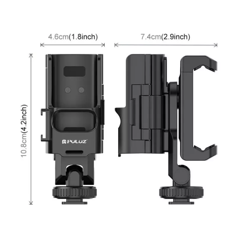 PULUZ supporto gabbia di espansione per DJI Osmo Pocket 3 con filettatura da 1/4