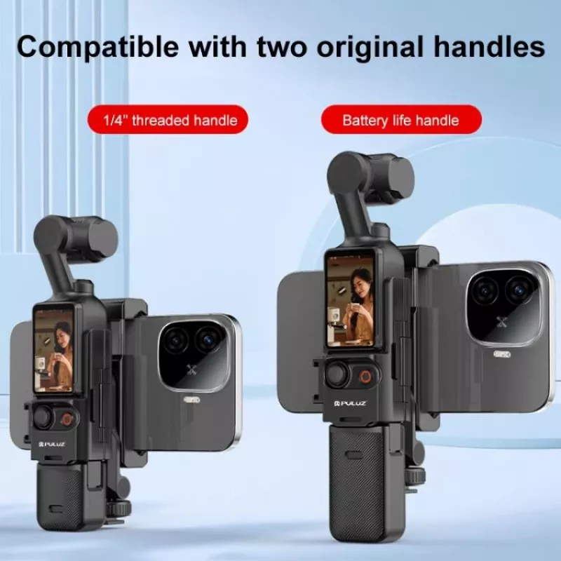 PULUZ supporto gabbia di espansione per DJI Osmo Pocket 3 con filettatura da 1/4