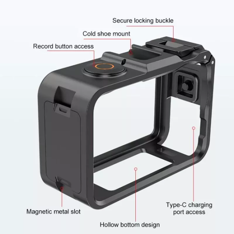 PULUZ gabbia supporto per fotocamera per DJI Osmo Action 6 - PU1088B