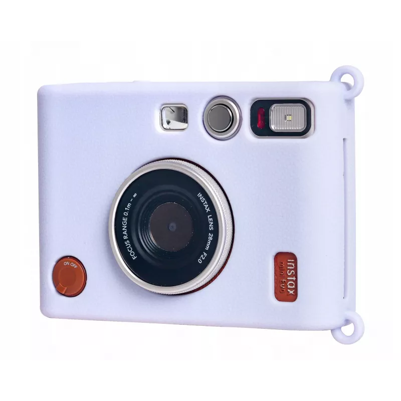 LOVEINSTANT custodia in silicone per Fujifilm Instax Mini Evo - lilla