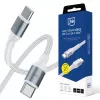 3mk Hyper Cable N-SERIES USB-C a USB-C 2m PD 3.0 QC 3.0 20V/5A 100W bianco