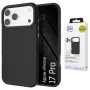 3MK Fortis MagCase per Apple iPhone 17 Pro – copertura posteriore ibrida MagSafe nera con protezione antishock Absorber150™