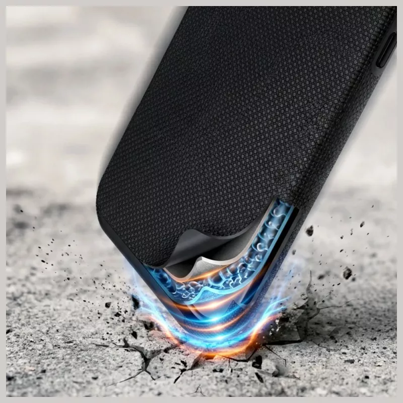 3MK Fortis MagCase per Apple iPhone 17 Pro – copertura posteriore ibrida MagSafe nera con protezione antishock Absorber150™