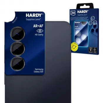 3mk Hardy lente zaffiro per Samsung Galaxy S26 - protezione fotocamera 9H ultra sottile (set da 5)