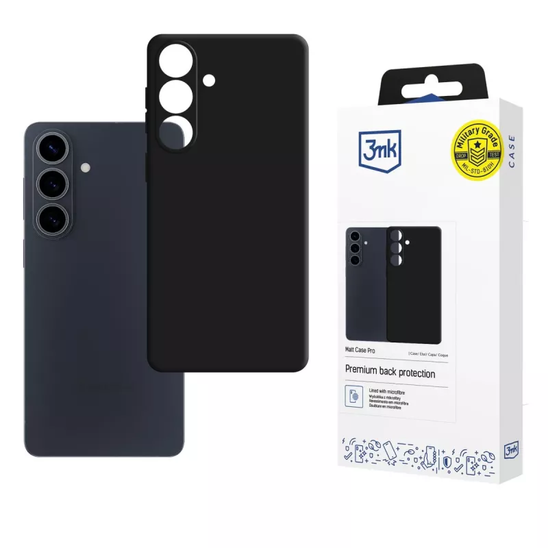 3mk Matt Case Pro per Samsung Galaxy S26 FE nero