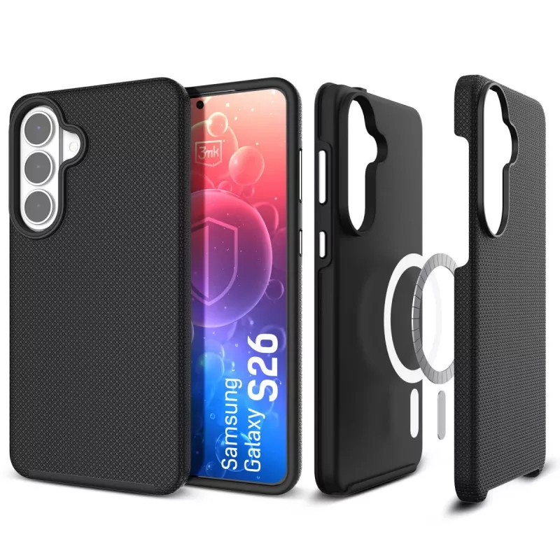 Samsung Galaxy S26 FE 3mk Hardy Shockproof MagCase - trasparente