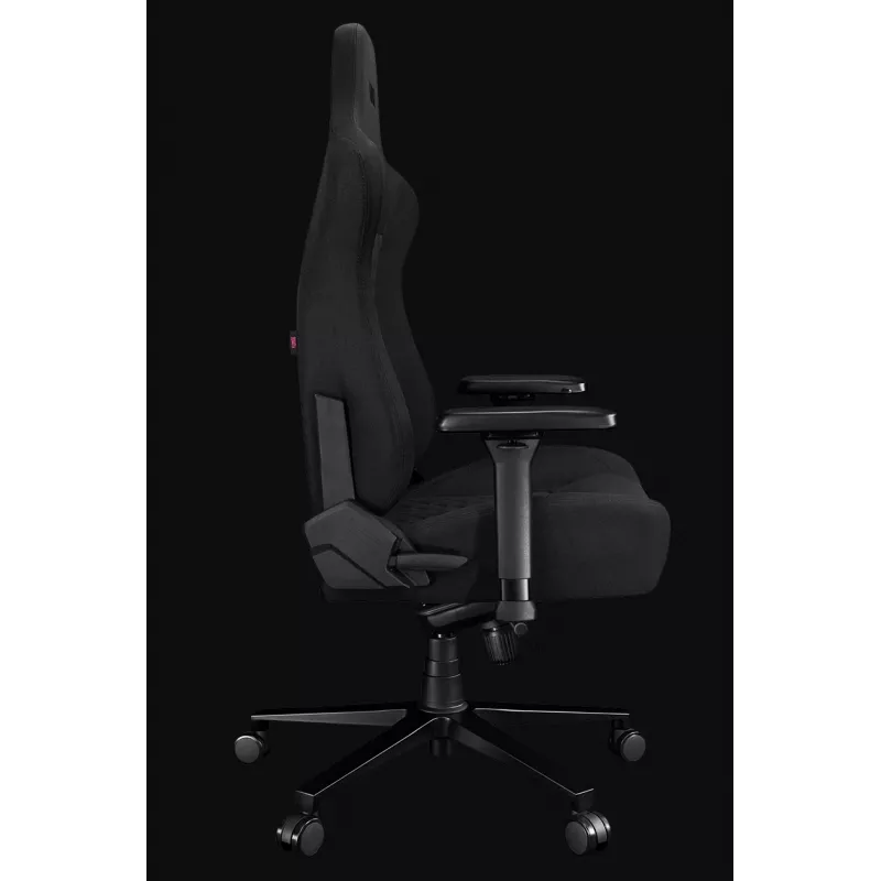 YUMISU 2052 sedia da gaming, rivestimento in tessuto, nero (Y-2052-GB-M)