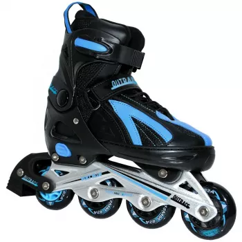 Outrace Volt Blue Pattini in linea regolabili EU 40-43 Nero/Blu