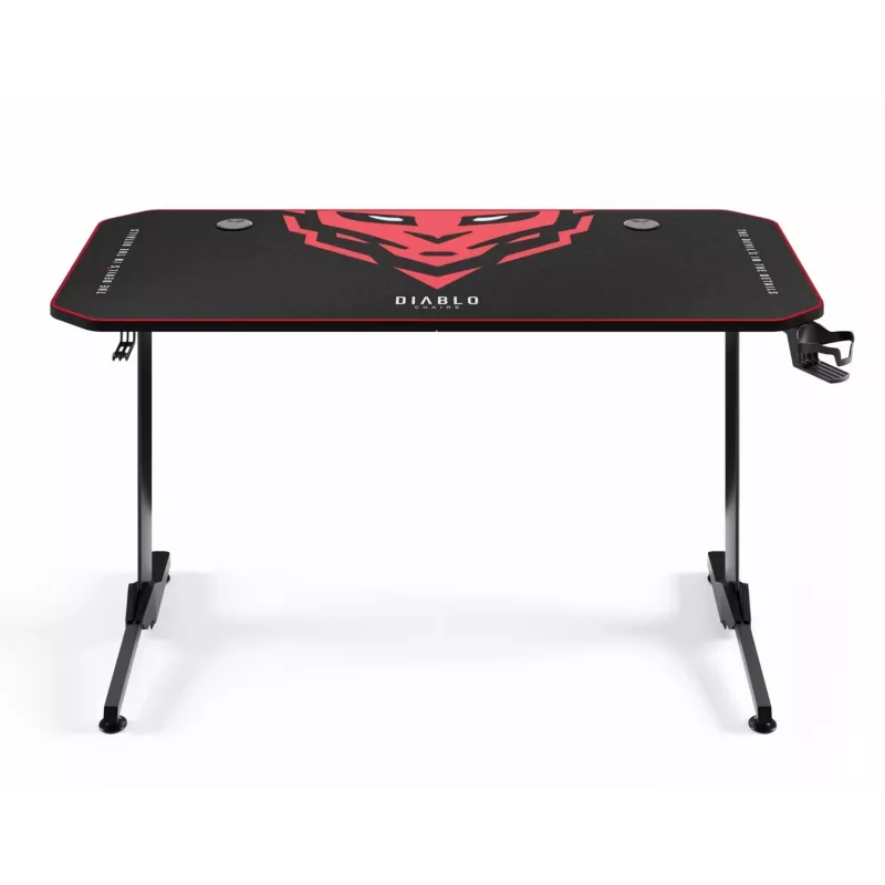Diablo X-Mate 1400 Scrivania da gaming 140 cm x 60 cm Nero