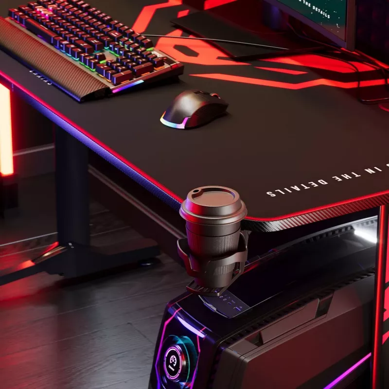 Diablo X-Mate 1400 Scrivania da gaming 140 cm x 60 cm Nero