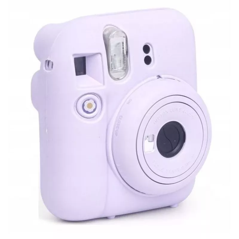 LOVEINSTANT Custodia protettiva in silicone per Fujifilm Instax Mini 12 – Lilla