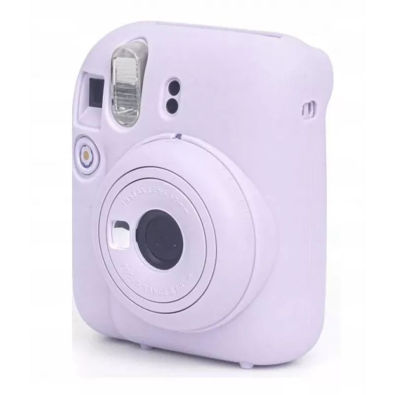 LOVEINSTANT Custodia protettiva in silicone per Fujifilm Instax Mini 12 – Lilla