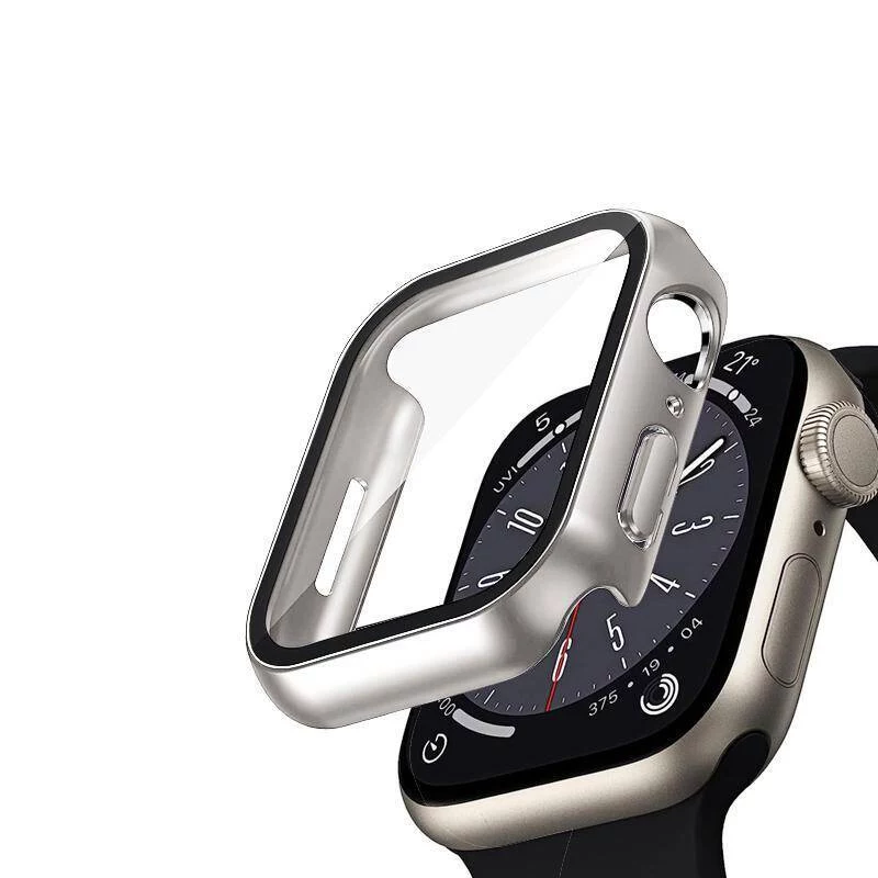 Crong Hybrid Watch Case con vetro temperato per Apple Watch 40mm - Starlight
