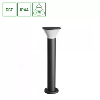 Lampada da parete per esterni 6W GU10 450lm IP44 CCT selezionabile Grigio
