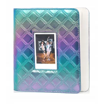 LOVEINSTANT Album fotografico olografico per 288 foto istantanee, multicolore, pelle PU, copertina con finestra, compatibile con Fuji Instax, Canon Ivy, Xiaomi, Polaroid, HP Sprocket, Kodak Zink