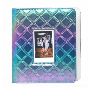 LOVEINSTANT Album fotografico olografico per 288 foto istantanee, multicolore, pelle PU, copertina con finestra, compatibile con Fuji Instax, Canon Ivy, Xiaomi, Polaroid, HP Sprocket, Kodak Zink