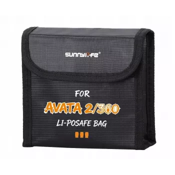 SUNNYLIFE Custodia ignifuga per 3 batterie DJI Avata 2 / Avata