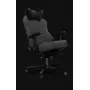 Yumisu 2054 Sedia da gaming in tessuto grigio/nero, 150 kg, braccioli 2D, reclinabile 90-150°