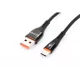 Accura Cavo USB-A a USB-C 2,0m gommato 5V/2A nero