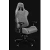 YUMISU 2050 Sedia da ufficio, rivestimento in tessuto, Cloud/Black (Y-2050-LB-M)