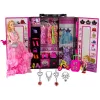 LEAN TOYS bambola con armadio guardaroba per bambole nella valigetta Beauty Girl
