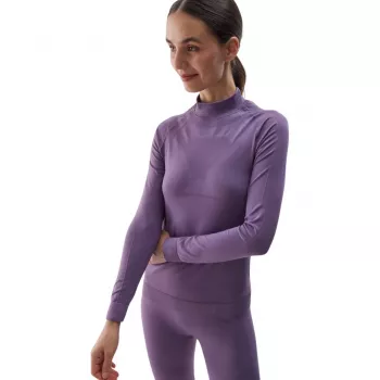 Set intimo termico senza cuciture per donna 4F F156 viola XS/S