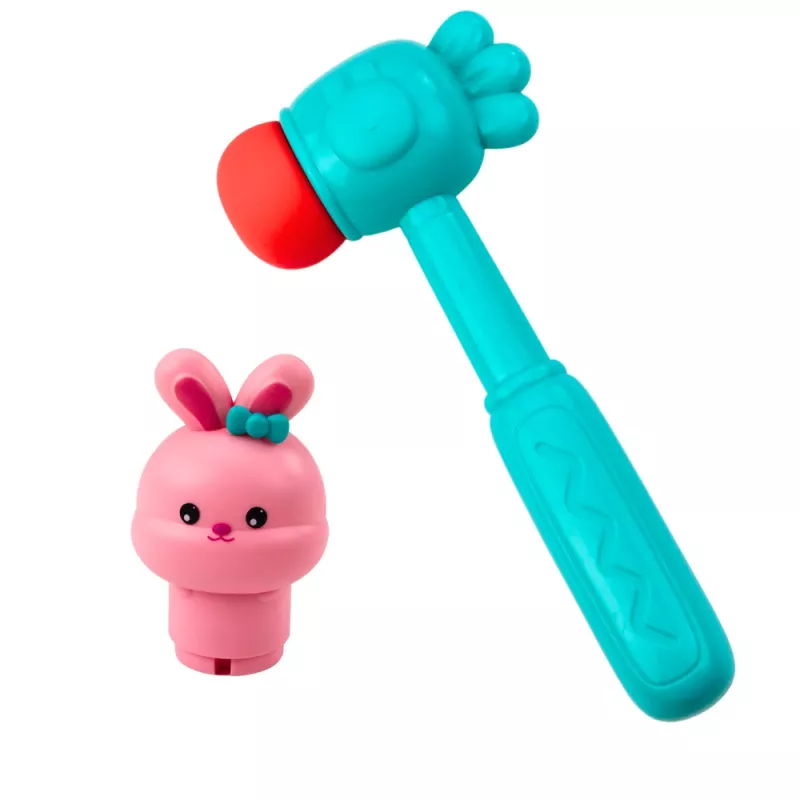 LEAN TOYS Gioco arcade Martellare le carote con coniglietto saltellante