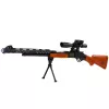 LEAN TOYS Fucile da cecchino giocattolo AK-528 con mirino, treppiede, luce e suono
