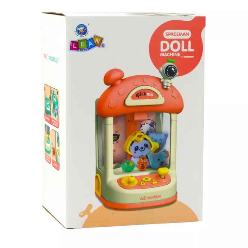 LEAN TOYS Macchina acchiappapalle peluche blu per bambini