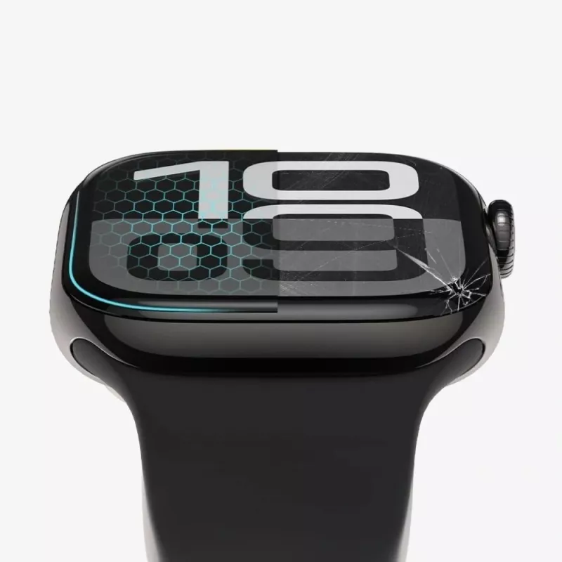 Tech-Protect Glass Flex+ Pellicola protettiva per display per Apple Watch 42mm (confezione da 2, Nero)