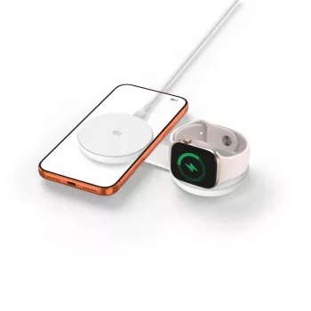 TECH-PROTECT A55 Caricabatterie magnetico MagSafe 2 in 1 25W Qi2.2 Bianco