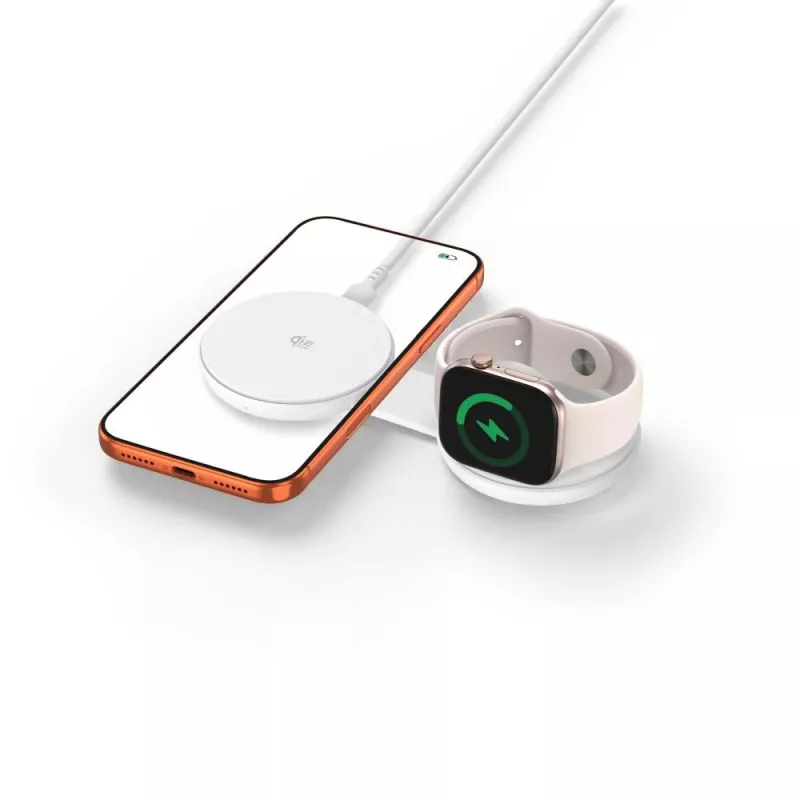 TECH-PROTECT A55 Caricabatterie magnetico MagSafe 2 in 1 25W Qi2.2 Bianco