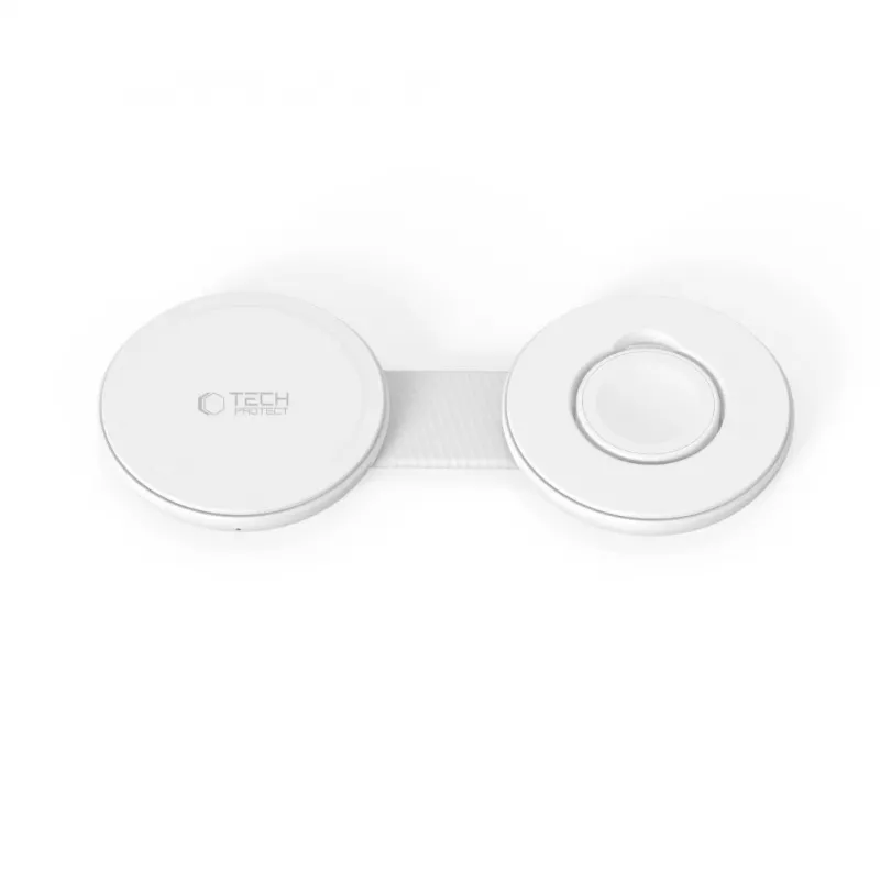 TECH-PROTECT A55 Caricabatterie magnetico MagSafe 2 in 1 25W Qi2.2 Bianco