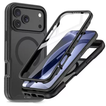 Tech-Protect Defense Custodia MagSafe per iPhone 17 Pro / 18 Pro Nero opaco