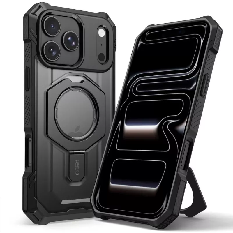 TECH-PROTECT MagForce Custodia MagSafe per iPhone 17 Pro / 18 Pro, Nero opaco