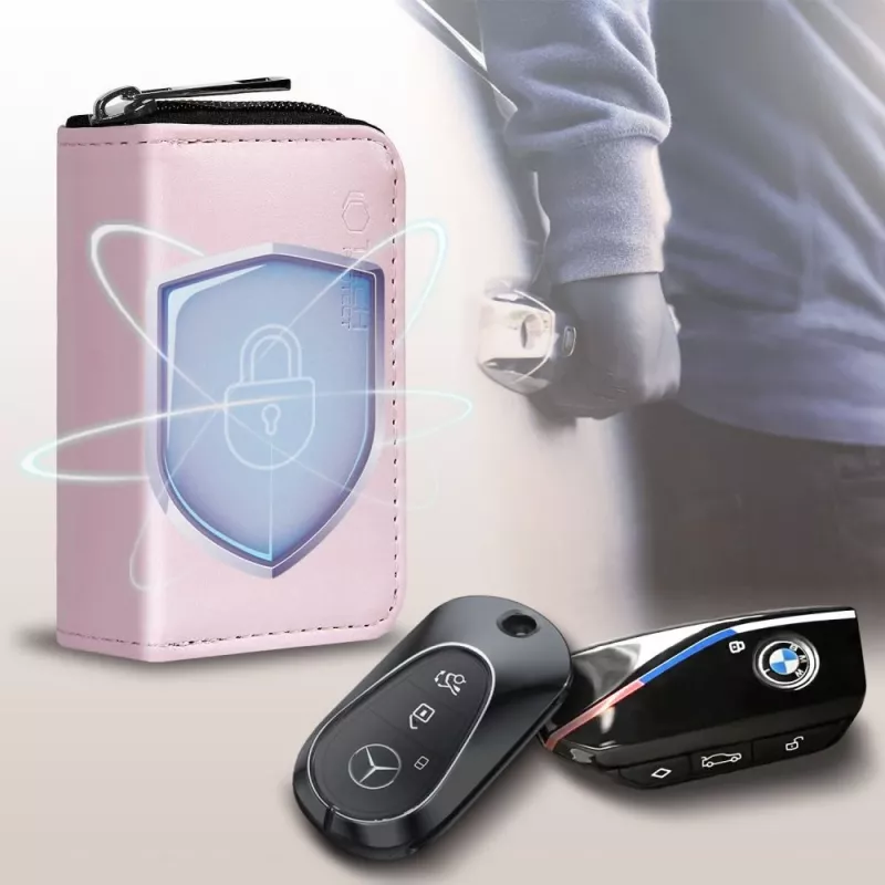 Tech-Protect KLR300 Custodia Faraday Blocco segnale RFID Keyless Rosa
