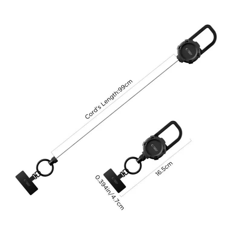 TECH-PROTECT ATH03 Urbanloop Supporto antifurto per AirTag, Nero