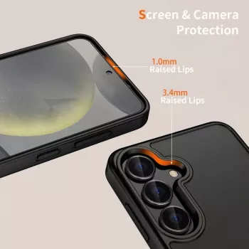 Tech-Protect Magmat Custodia per Samsung Galaxy S25 Edge Nero opaco