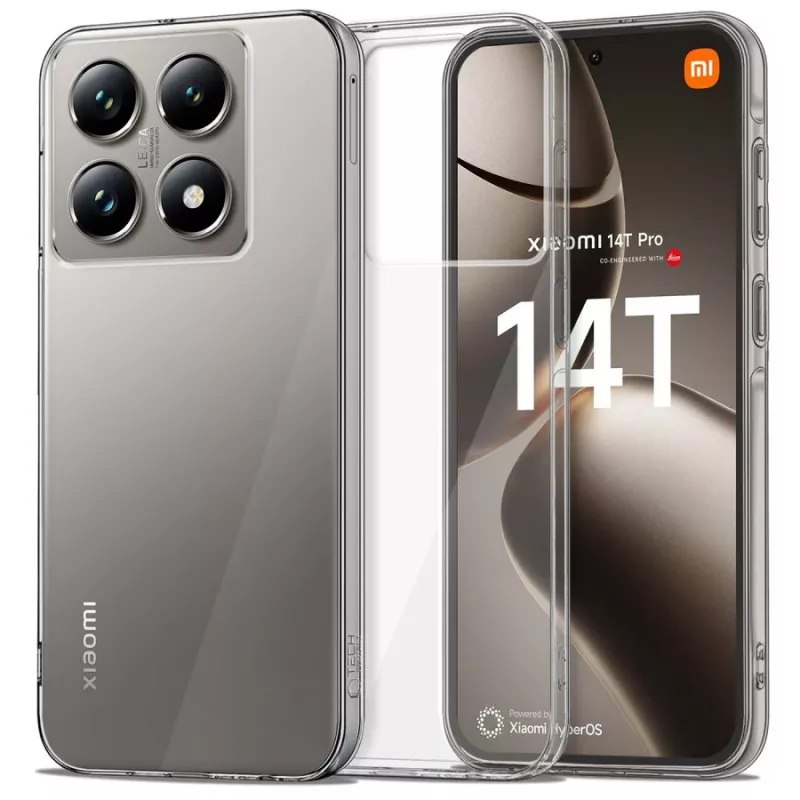 Tech-Protect Flexair Hybrid Custodia per Xiaomi 14T - Trasparente
