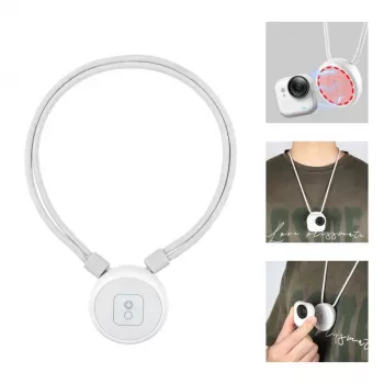PULUZ PU1205W Supporto magnetico da collo con cordino per Insta360 GO Ultra, bianco