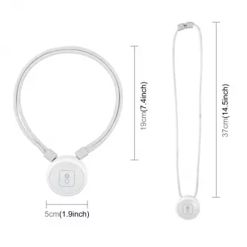 PULUZ PU1205W Supporto magnetico da collo con cordino per Insta360 GO Ultra, bianco